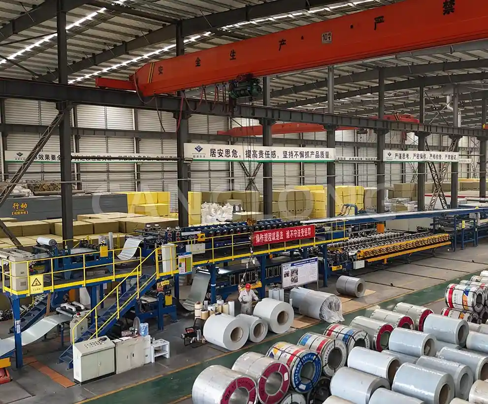 sandwich panel production workshop