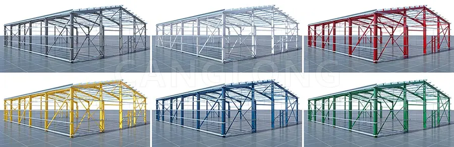 Color Selection of Steel Structures