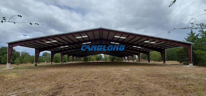 Open Style Steel Shed