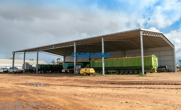 Open Steel Shed Building