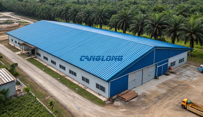 Double Slope Warehouse