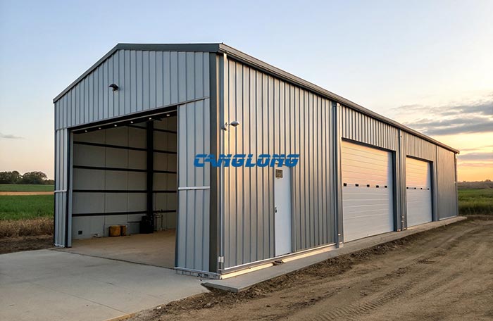 Double Slope Warehouse