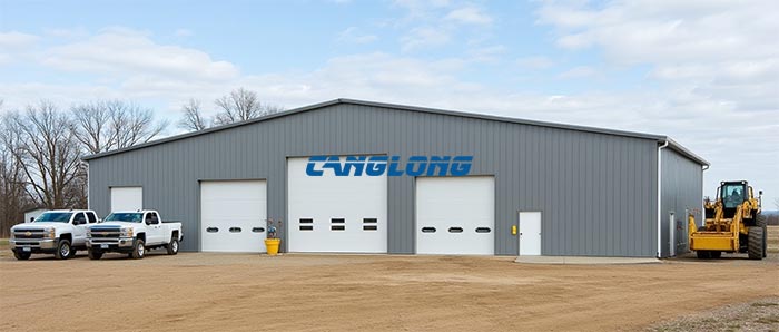 Double Slope Warehouse