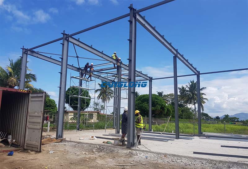 warehouse steel structure installation