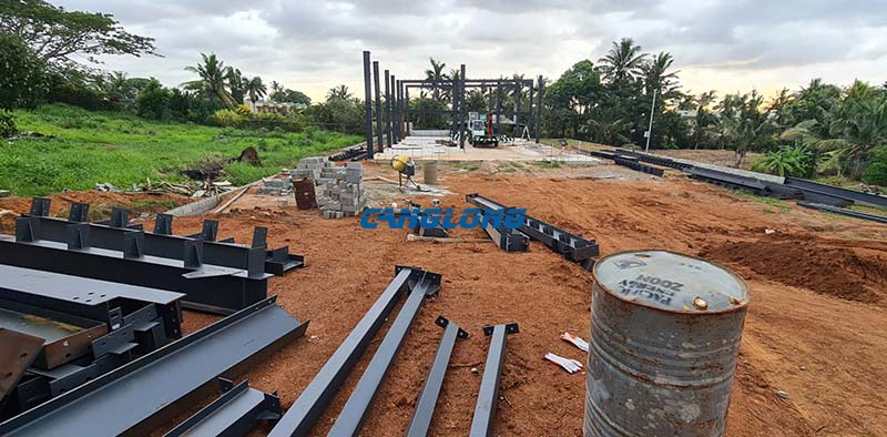 steel structure arrived