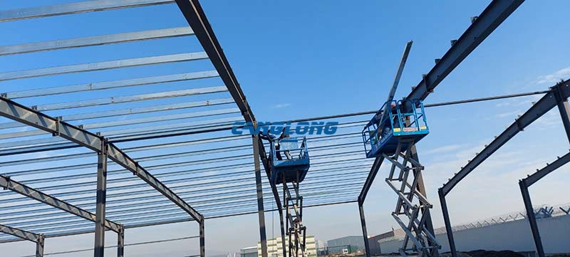 warehouse steel structure installation