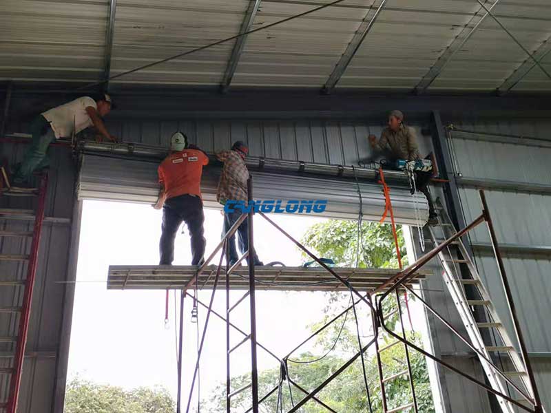 warehouse rolling shutter door installation
