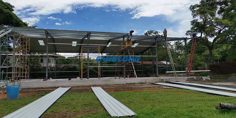 warehouse steel structure installation