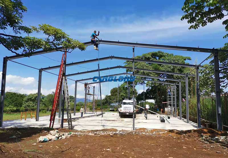 warehouse steel structure installation