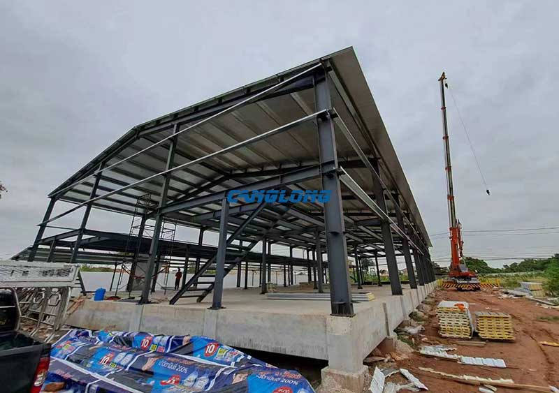warehouse steel structure installation