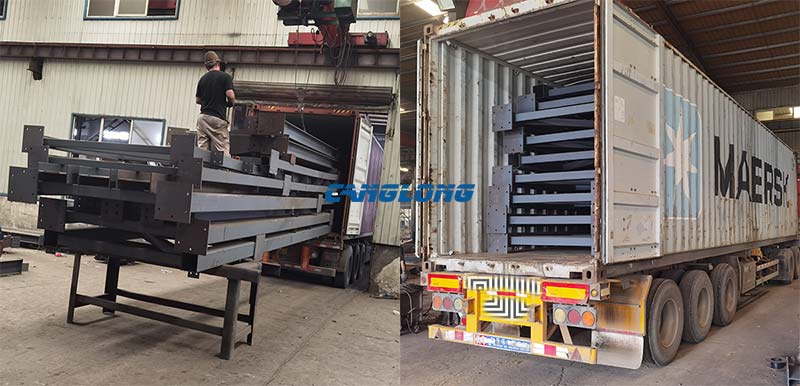 steel structure kit shipment