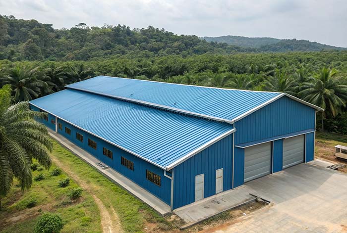 composite roof steel building