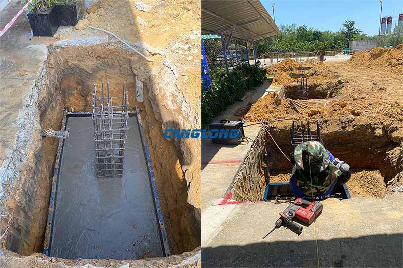 foundation installation