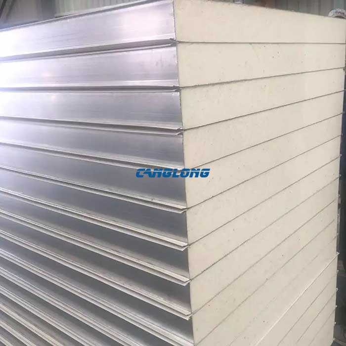 Steel frame system with rigid column and beam connections in factory construction