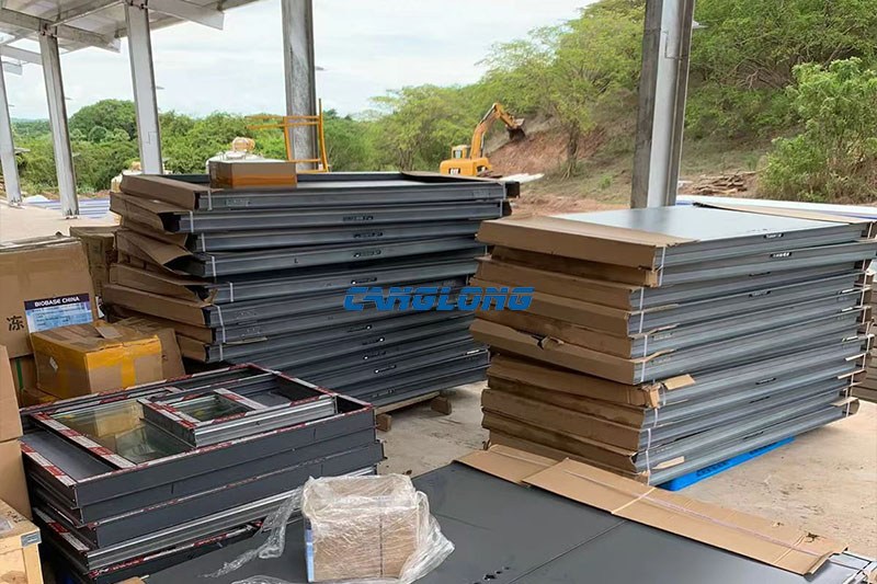 50mm EPS insulated sandwich wall and roof panels for Panama steel warehouse building