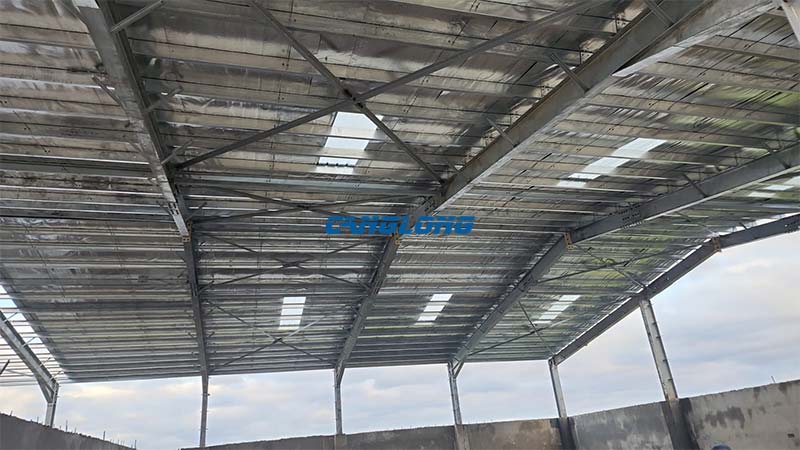 galvanized steel structure warehouse