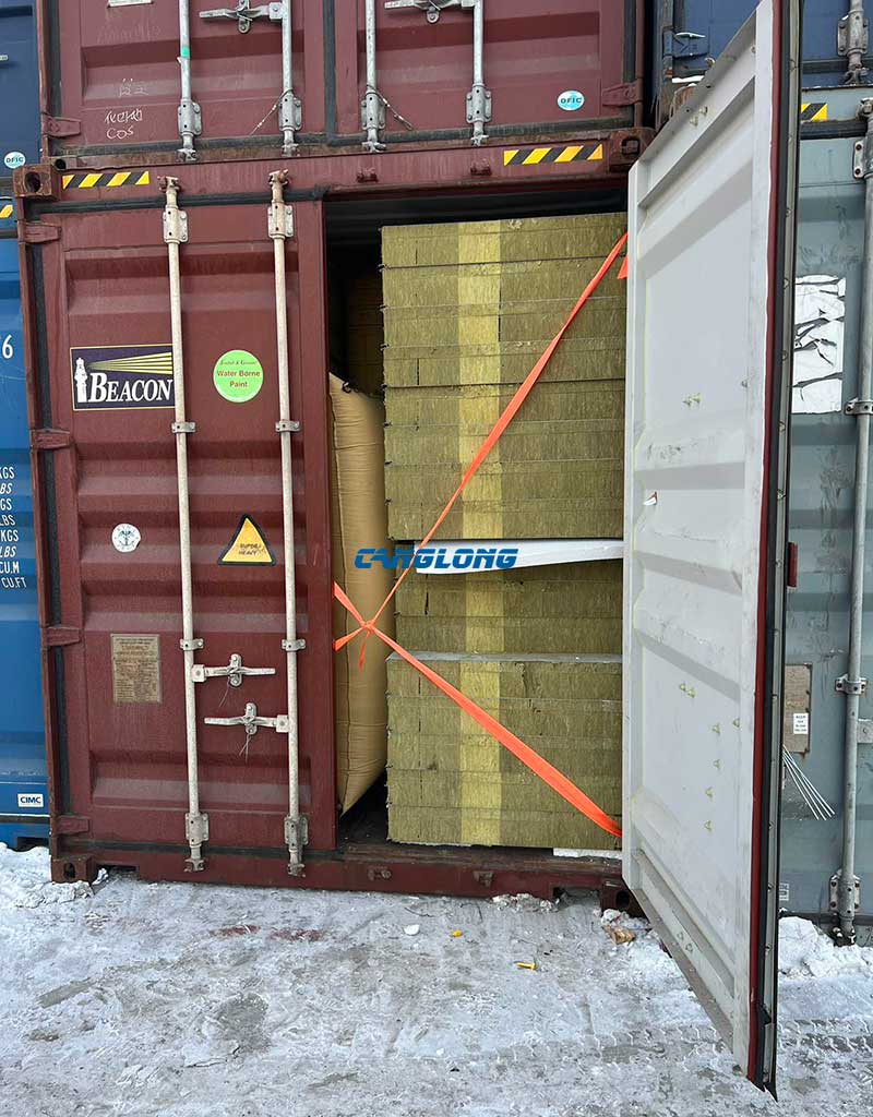 rock wool sandwich panel shipment