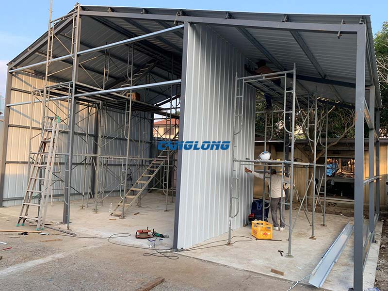 warehouse steel structure installation