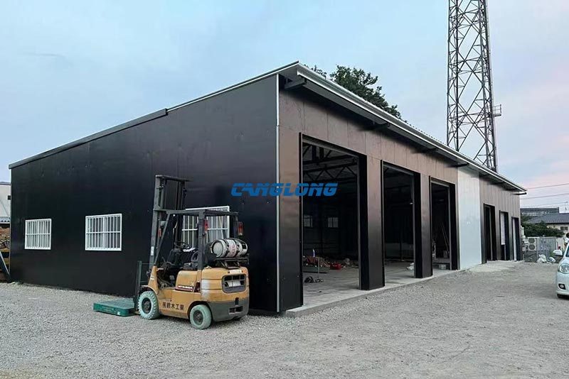 Japan Single Slope Warehouse