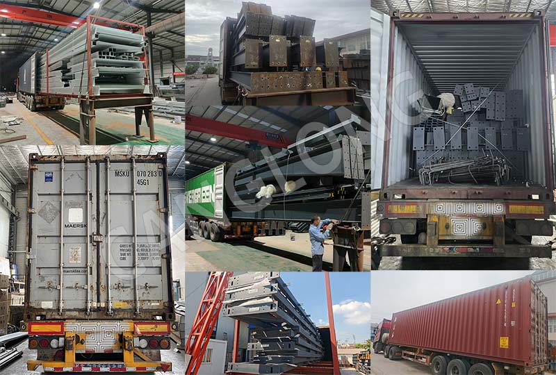 steel structure kits shipment
