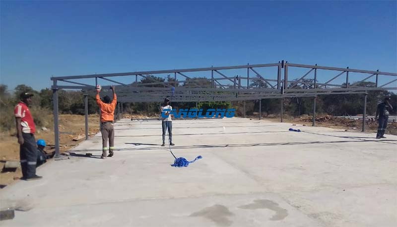 chicken coop steel structure installation
