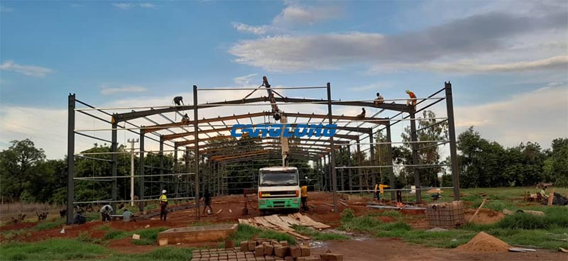 warehouse steel structure installation