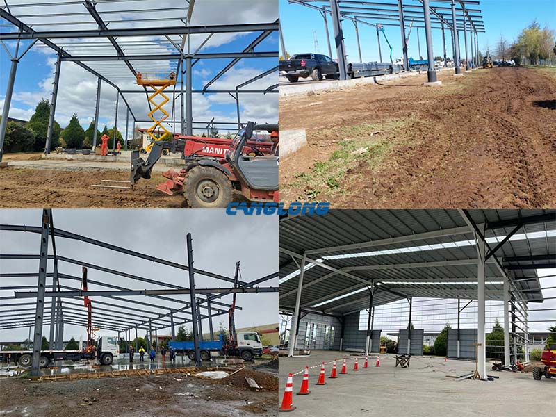 steel structure workshop installation