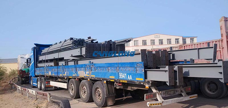 workshop steel structure arrived