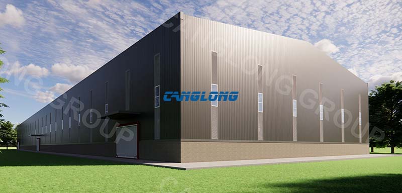 Thai factory building 3D model design
