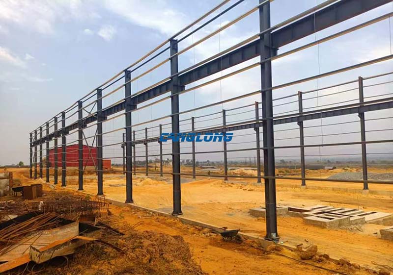 factory shed steel structure installation