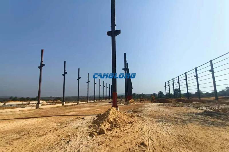 factory shed steel structure installation