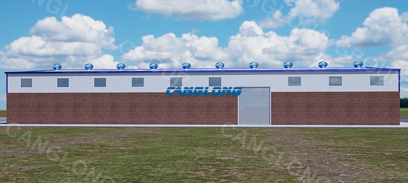 Guinea factory shed 3D model design