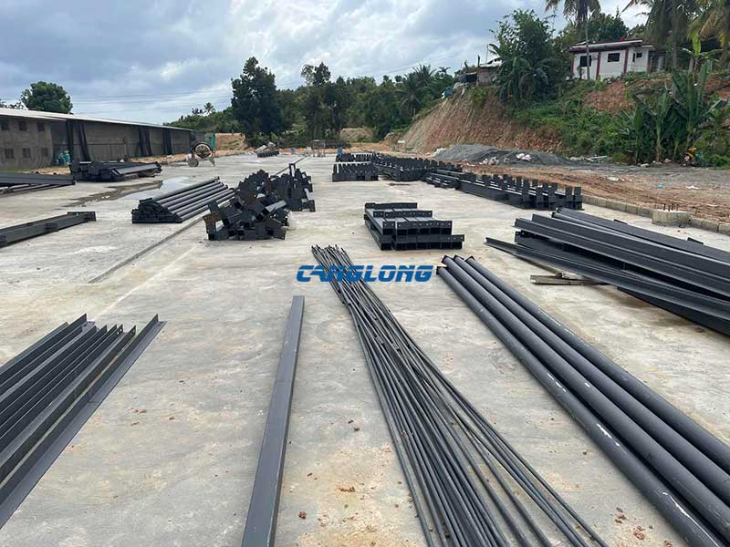chicken shed steel structures arrived