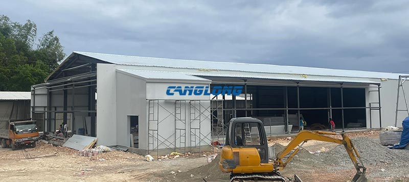 chicken shed installation