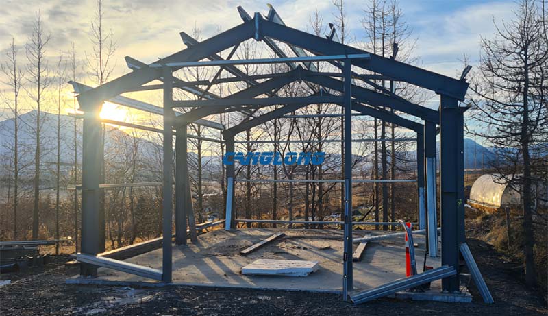 Iceland Warehouse Steel Structure Installation