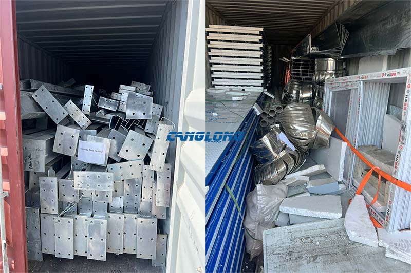 galvanized steel structure kits arrived