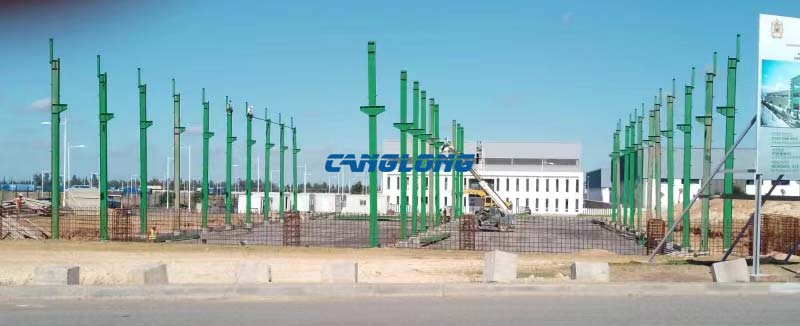 Morocco Warehouse Steel Structure Installation