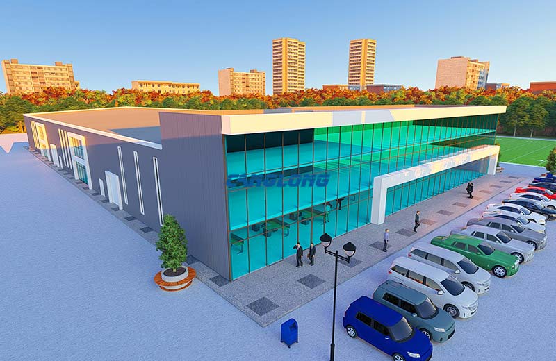 Canada Glass Factory 3D model diagram