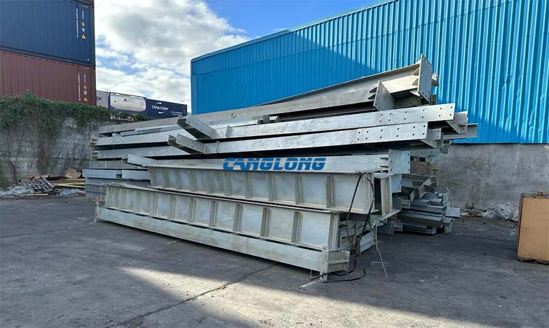 galvanized steel structure arrived
