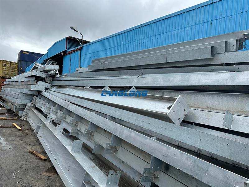galvanized steel structure arrived