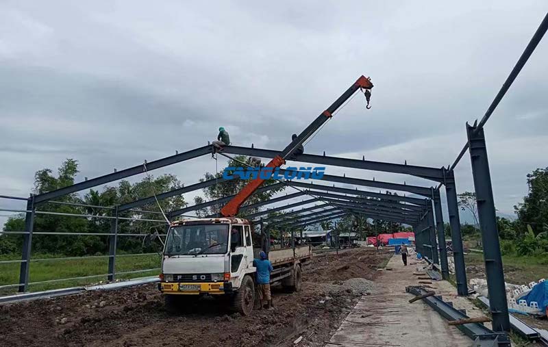 Philippine Chicken Coop Steel Structure Installation