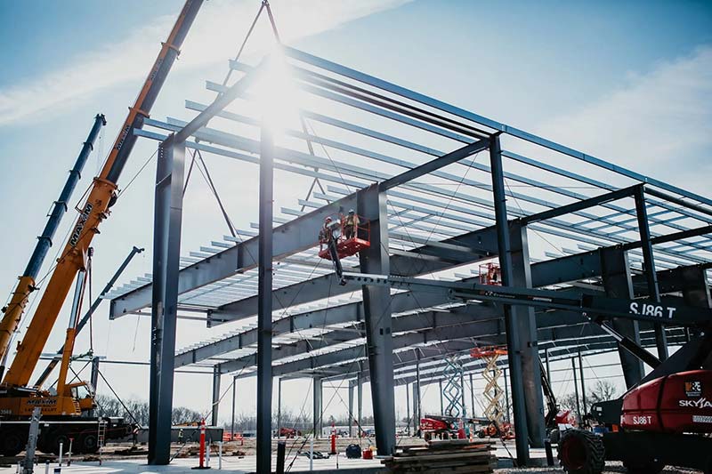 steel-structured industrial factory construction