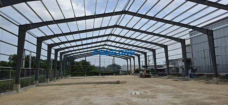 Dominica Mortar Warehouse Steel Structure Installation