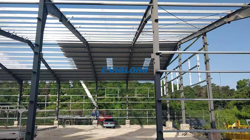 Dominica Mortar Warehouse Steel Structure Installation