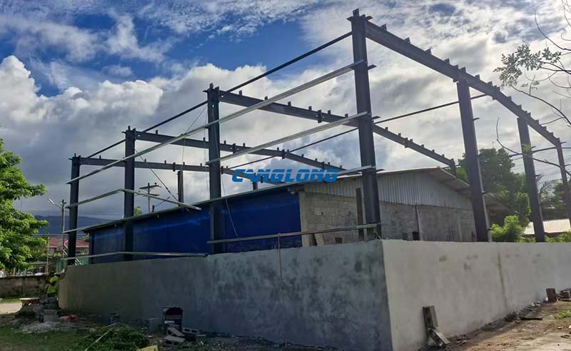 Honduras Grocery Store Steel Structure Installation