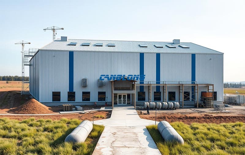 double-layer steel structure factory building