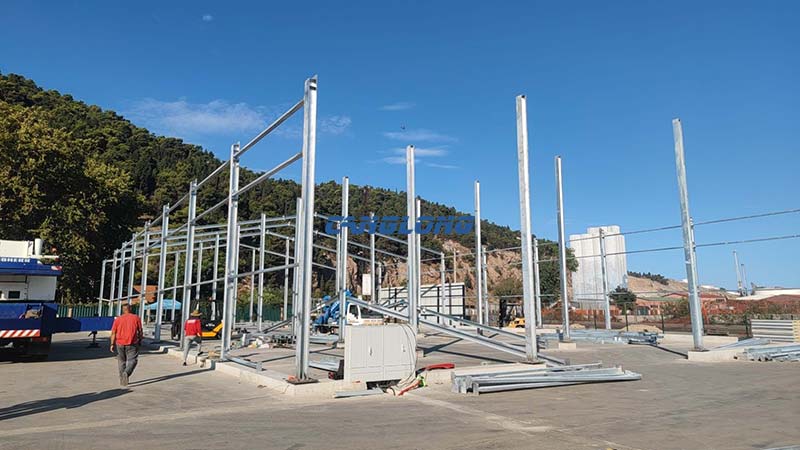 Montenegro Industrial Workshop Steel Structure Installation