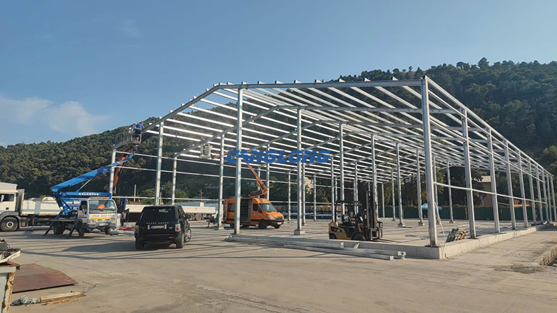 Montenegro Industrial Workshop Steel Structure Installation