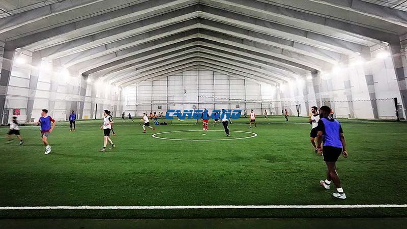 indoor football field