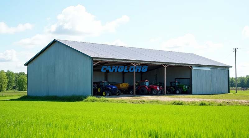 agricultural machinery storage shed
